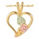 Rose Heart Pendant - by Mt Rushmore